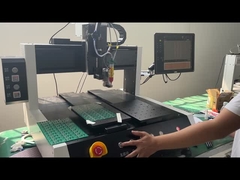 पीसी और सीसीडी प्रणाली के साथ डबल टेबल एसएमटी गोंद डिस्पेंसर मशीन