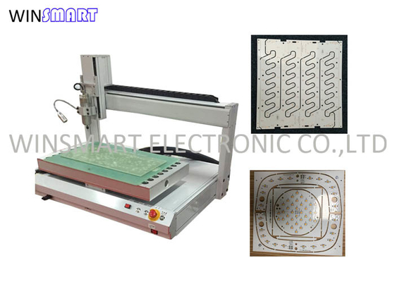 बेंचटॉप स्पिंडल मोटर पीसीबी डिपेलिंग राउटर मशीन 400x400 मिमी