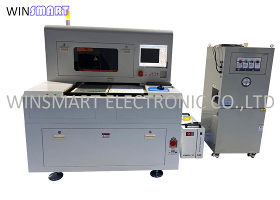 300x300 मिमी 25W यूवी लेजर पीसीबी डिपैनलिंग मशीन बिना तनाव और धूल काटने के