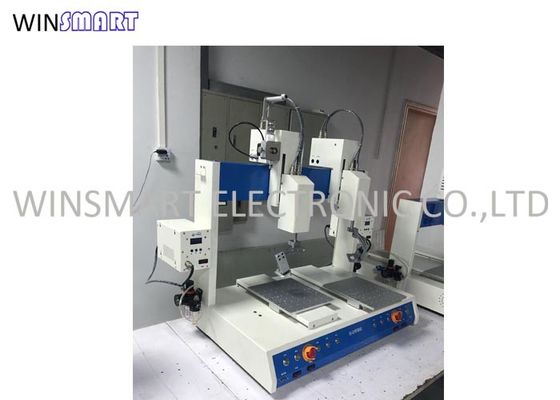 0.6-1.2 मिमी सोल्डरिंग तार डबल हेड स्वचालित सोल्डर मशीन मल्टी एक्सिस