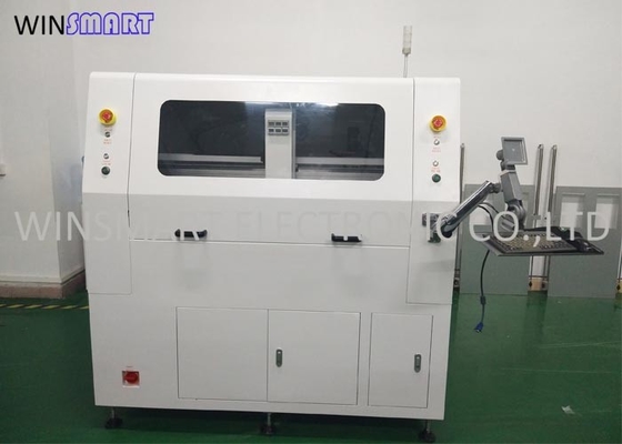 ईएसडी दोहरी टेबल पूर्ण स्वचालित सीएनसी मिलिंग कटर पीसीबी राउटर मशीन