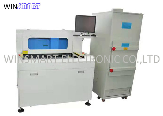 डुअल टेबल हाई स्पीड फोर एक्सिस विजुअल पीसीबी राउटर मिलिंग कटर 350x400mm